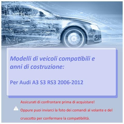Autoradio 2 Din Per Audi A3 S3 Rs3 8p 2006-2012 (wince) 7 Pollici Car Stereo Radio Con Funzione Cd Dvd Sd Usb Dab Bluetooth Mirrorlink Controllo Del Volante - Foto 2
