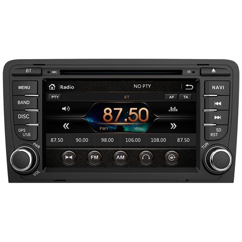 Autoradio 2 Din Per Audi A3 S3 Rs3 8p 2006-2012 (wince) 7 Pollici Car Stereo Radio Con Funzione Cd Dvd Sd Usb Dab Bluetooth Mirrorlink Controllo Del Volante - Foto 1