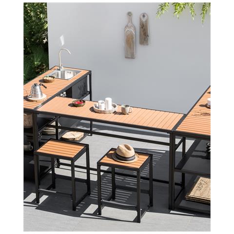 Sedia Da Giardino Avetrana Metallo Nero - Foto 1
