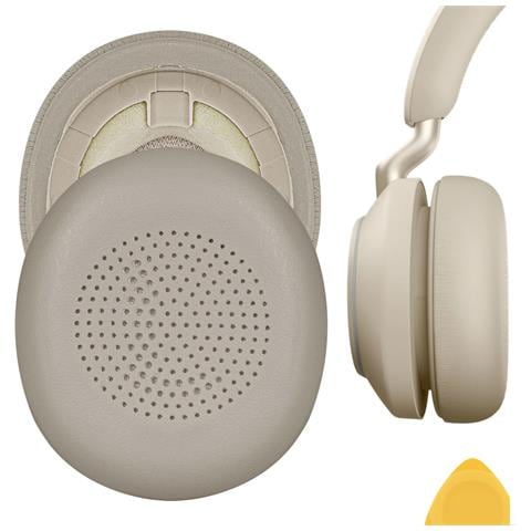 Cuscinetti Auricolari Di Ricambio Per Jabra Elite 45h /evolve2 65, Cuscinetti Auricolari In Morbida Memory Foam E Pelle Proteica Gold - Foto 2