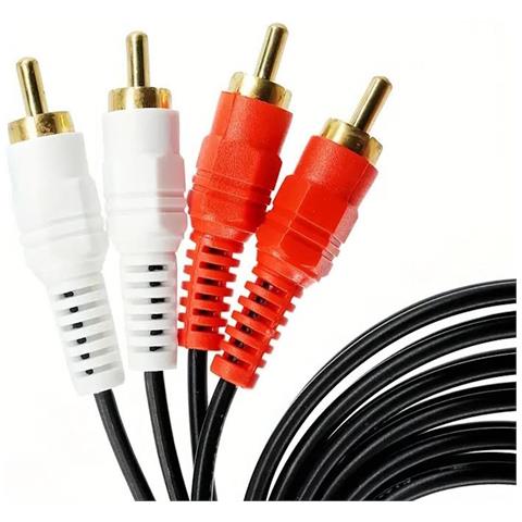 Rf990 2x Rca - 2x Rca Audio Cable 3 M Gold-plated Connectors Black - Foto 1