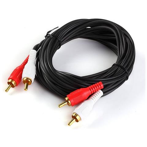 Rf990 2x Rca - 2x Rca Audio Cable 3 M Gold-plated Connectors Black - Foto 2