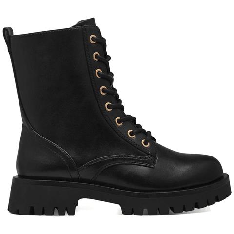 Lace Boot Black Gold Stivali Sintetico E Tessile Scarpe Donna Nero Eu 36, 1-25906-41 048 - Foto 2