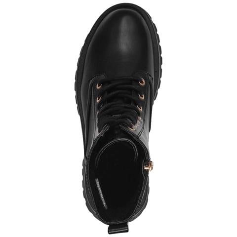 Lace Boot Black Gold Stivali Sintetico E Tessile Scarpe Donna Nero Eu 36, 1-25906-41 048 - Foto 3