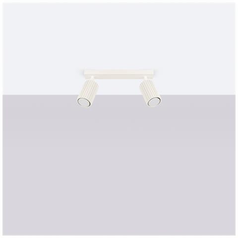 Lampada Da Soffitto Karbon 2 Beige Sl. 1599 - Minimalista Lampada Da Soffitto Beige 16.5x30x6.5 Cm - Foto 2