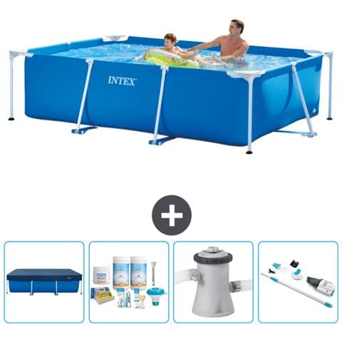 Piscina Fuori Terra - Rettangolo - 260x160x65 Cm - Blu - Include Accessori Coordinati Cb5 - Foto 1