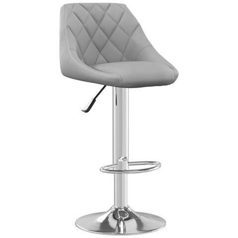 Lusso Casadino - Sgabelli Da Bar 2 Pz Grigio Chiaro In Velluto - Foto 2