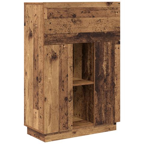 Scrivania Marrone Legno Invecchiato Legno Ingegnerizzato Media - Foto 1