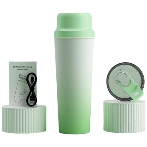 Mini Spremiagrumi Elettrico Portatile - Acciaio Inossidabile 304, Ideale Per L'uso In Movimento Green - Foto 1