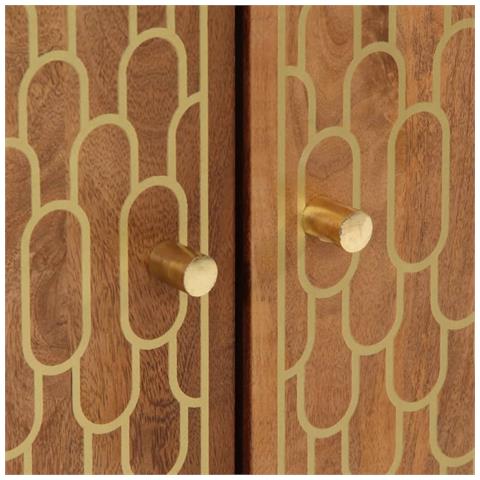 Lusso Casadino - Credenza 60x33x75 Cm In Legno Massello Di Mango - Foto 8