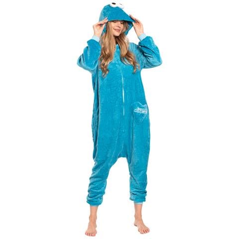 Pigiama Da Donna Costume Kigurumi Tuta Intera Mostro Dei Biscotti 145-155 S - Foto 2