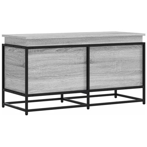 Contenitore con Coperchio Grigio Sonoma 100x40x51,5 Truciolato - Foto 1