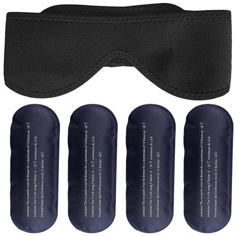 Benda Per Impacchi Di Ghiaccio Per La Mascella - Terapia Del Freddo Per Alleviare Il Dolore Al Mento E Alla Mascella Black - Foto 1