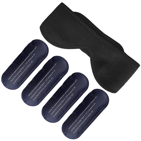 Benda Per Impacchi Di Ghiaccio Per La Mascella - Terapia Del Freddo Per Alleviare Il Dolore Al Mento E Alla Mascella Black - Foto 2