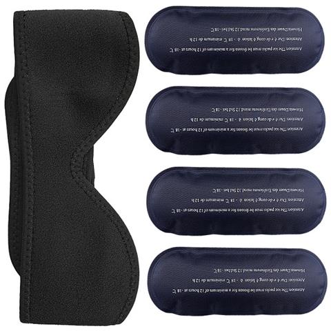 Benda Per Impacchi Di Ghiaccio Per La Mascella - Terapia Del Freddo Per Alleviare Il Dolore Al Mento E Alla Mascella Black - Foto 4