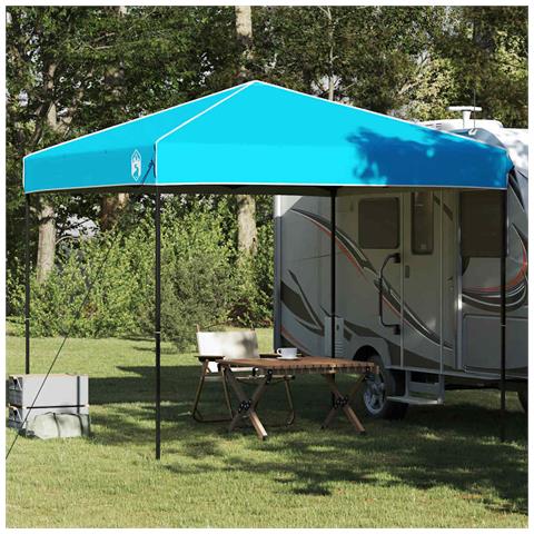 Tenda Aggiuntiva Pop-Up Blu 250 x 250 cm Tessuto - Foto 2