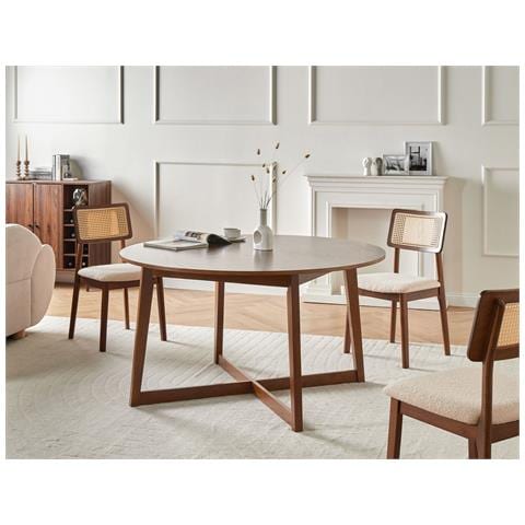 Tavolo Da Pranzo Waipori Rovere Scuro 140 Cm 140 Cm - Foto 1