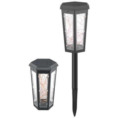 Catena Luminosa Solare Esagonale (fissa + Lampeggiante) Per Giardino Esterno - Foto 1
