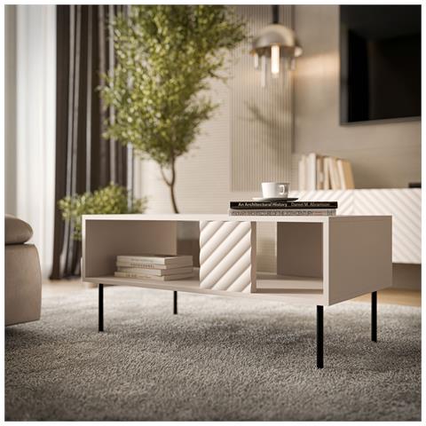 LUCCA 490386 tavolino da caffè, comodino e consolle da soggiorno Tavolo da caffè Forma rettangolare 4 gamba /gambe - Foto 2