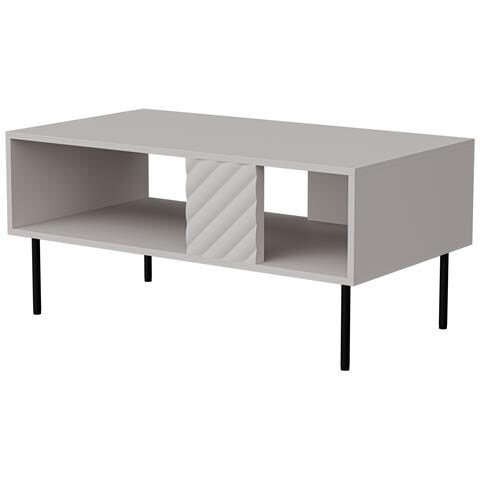 LUCCA 490386 tavolino da caffè, comodino e consolle da soggiorno Tavolo da caffè Forma rettangolare 4 gamba /gambe - Foto 1