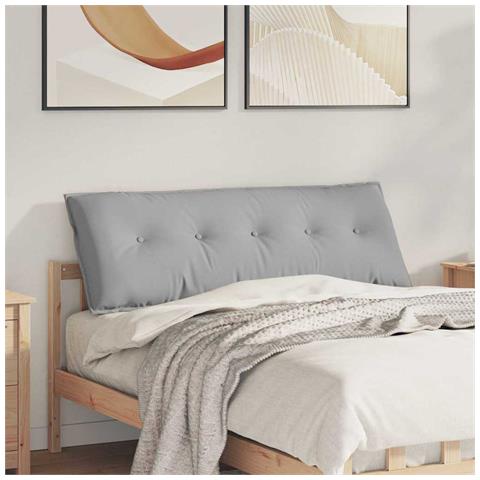 Cuscino per Schiena Grigio Nuvola 140 x 19 x 50 cm Tessuto - Foto 2