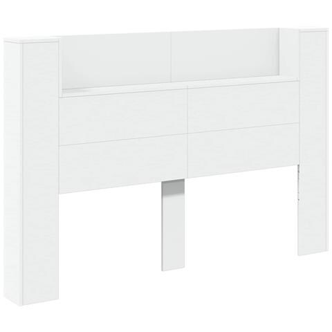 Testiera Bianco 160 x 16,5 x 103,5 cm Legno multistrato - Foto 1