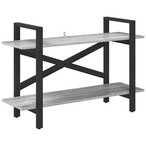 Libreria Grigio Sonoma 100 x 33,5 x 64 cm Legno multistrato - Foto 1