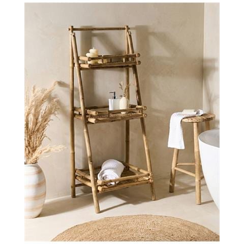 Scaffale Epuyen Legno Di Bambù Naturale - Foto 1