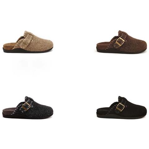 Ciabatte Aperte Pelose Nere: Zoccoli Invernali Caldi E Confortevoli, Ispirati A Birkenstock 39 - Foto 2