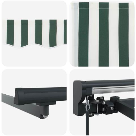 Cornice per Tenda Manuale con LED 4 × 3 m - Foto 8
