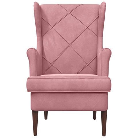 Poltrona Rosa Velluto - Foto 2