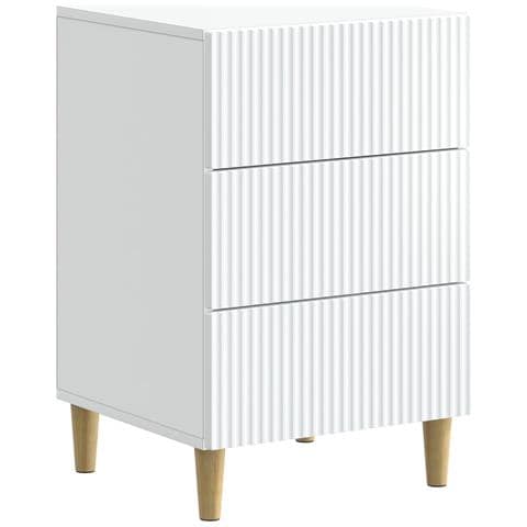 Armadio da Notte Bianco 43 x 41 x 66,5 cm Legno ingegnerizzato - Foto 1