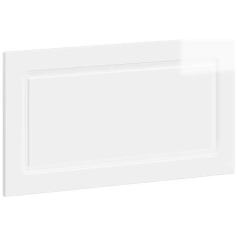 Testiera da Muro UTRECHT Bianco Lucido Legno ingegnerizzato - Foto 1
