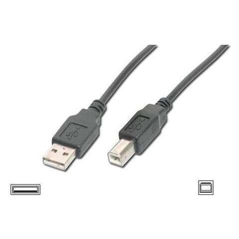 Cavo Usb 2.0 Connettori 1 X A Maschio - 1 X B Maschio Mt. 3 Colore Nero - Foto 2