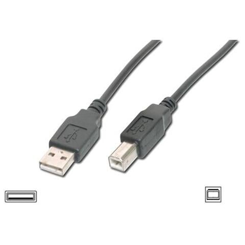 Cavo Usb 2.0 Connettori 1 X A Maschio - 1 X B Maschio Mt. 3 Colore Nero - Foto 1