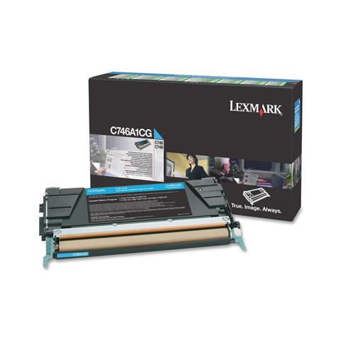 C746A1CG Toner Originale Ciano per LEXMARK C746 Capacita 7000 Pagine - Foto 2