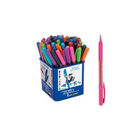 barattolo 60 penna sfera 1grip 1,0mm 8 colori assortiti - Foto 1