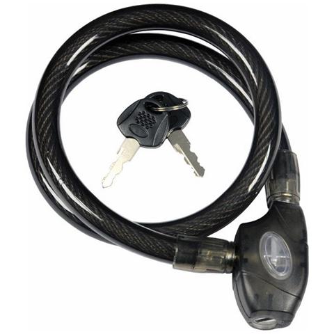 Lucchetto a Scatto per Bicicletta Cicli Motocicli Scooter Misura 80 cm Ø 15 mm - Foto 1