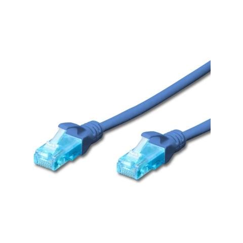 CAVO PATCH CAT. 5e U / UTP CCA 3,0 mt, BLU - Foto 1