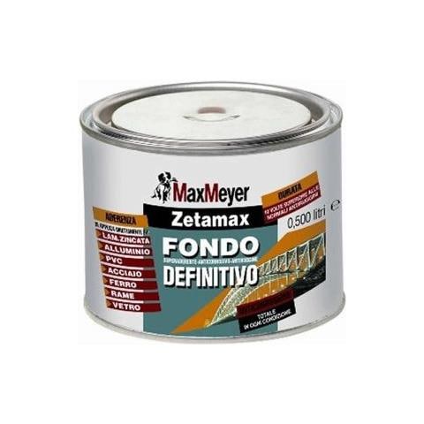Zetamax 0,50 Lt. Fondo Antiruggine Per Pvc Lamiera Vetro Rame Ferro Max Meyer - Foto 1