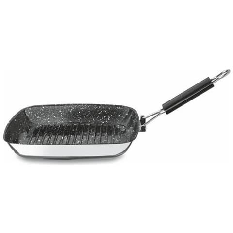 Bistecchiera In Acciaio Inox Linea Glamour Stone, 28x28cm - Foto 1