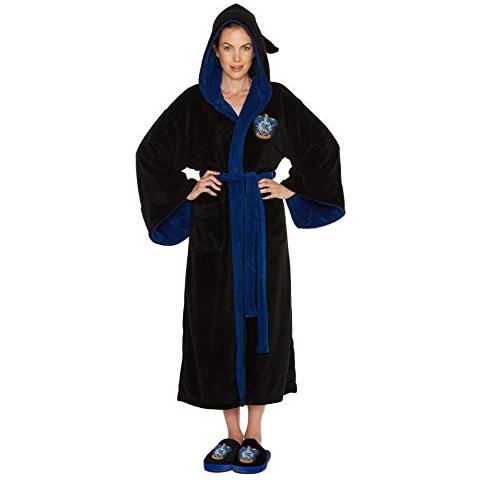 Harry Potter Ravenclaw - Accappatoio Da Donna, A Pile, Colore: Nero - Foto 1