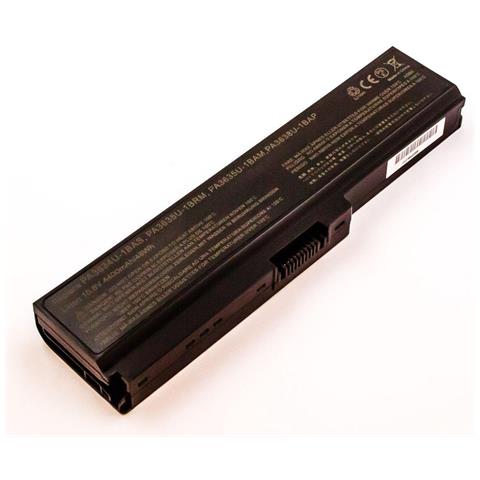 Mbi2078 Ricambio Per Laptop Batteria (laptop Battery For Toshiba - 47,52wh 6 Cell Li-ion 10,8v - 4400mah Black - Foto 2