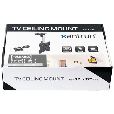 Staffa A Soffitto Per Monitor Tv 23-37"" Allungabile, Chiudibile A Chiave, Deha-222 - Foto 3