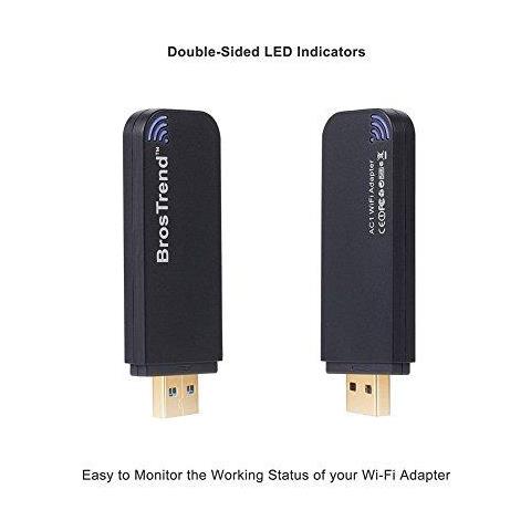 1200mbps Linux Usb Wifi Network Dongle Per Il Computer Portatile Del Pc Desktop Di Ubuntu Mint Kali Debian Lubuntu Xubuntu Raspbian Raspberry Pi Windows 1087 5ghz 867mbps 2.4ghz 300mbps (ac1l) - Foto 2