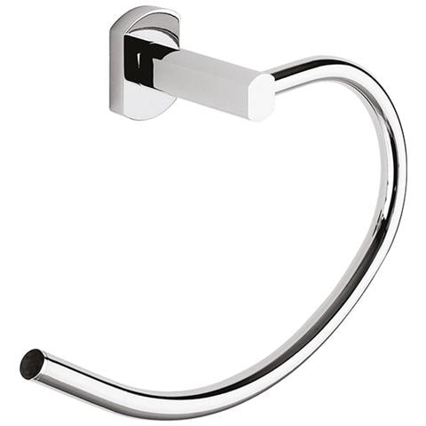 Portasalviette Ad Anello Da Muro In Acciaio Inox E Cromall Ep70 Serie Edera Plus Cromato - Foto 1