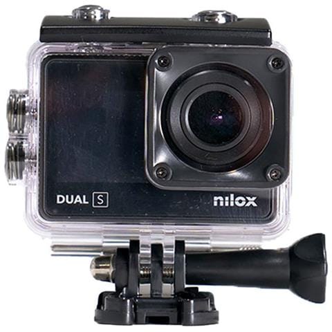 Kit Action Cam 4K Dual S 13MP con Doppio Display Touch Screen Wi-Fi Nera + Custodia Impermeabile + Telecomando + 2 Batterie + Staffe di Montaggio - Foto 2