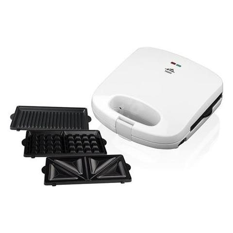 Sandwich Maker Tampo 415690000 700 W, Numero Di Piatti 3, Numero Di Pasticceria 2, Bianco - Foto 2