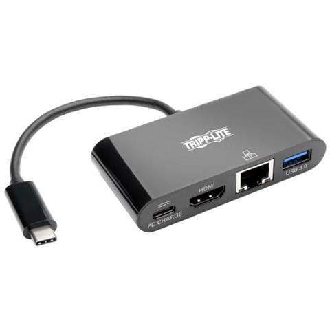 Tripp Lite U444-06N-H4GUBC USB 3.1 (3.1 Gen 2) Type-C 1000Mbit / s Nero perno e concentratore - Foto 1