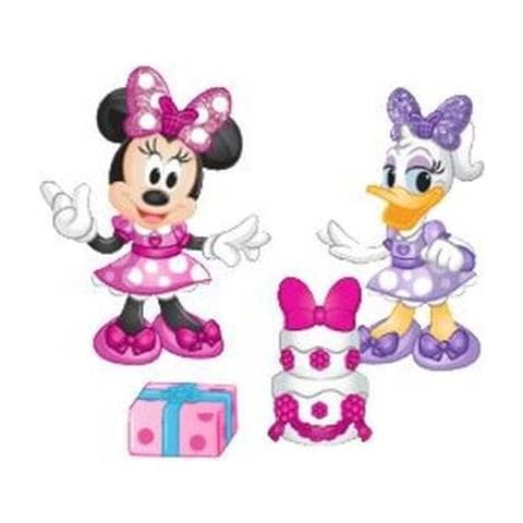 Minnie, 2 Statuine Snodate 7,5 Cm Con Accessori, Festa A Tema, Giocattolo Per Bambini Dai 3 Anni, Mcn173 - Foto 1